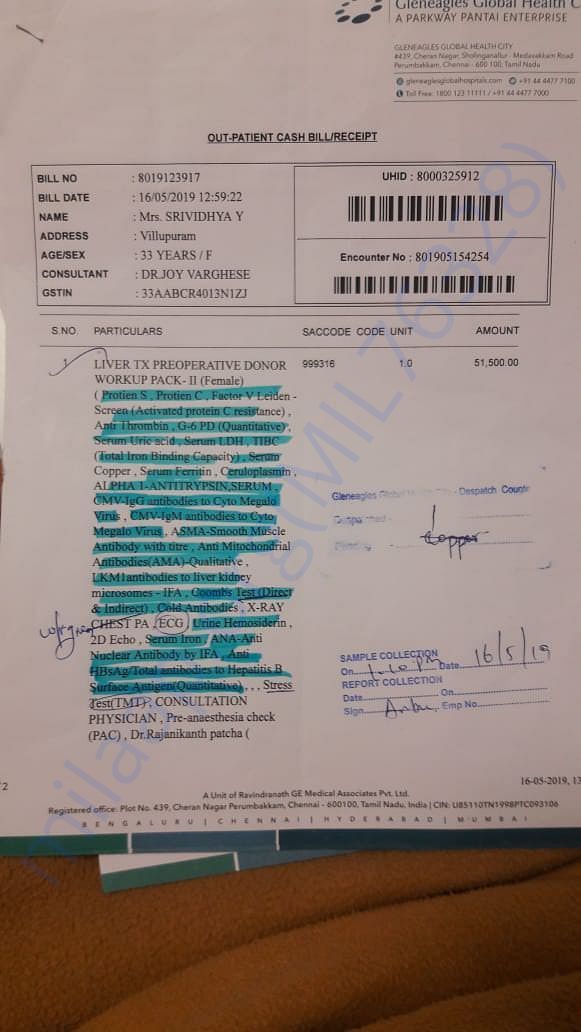 medical bill