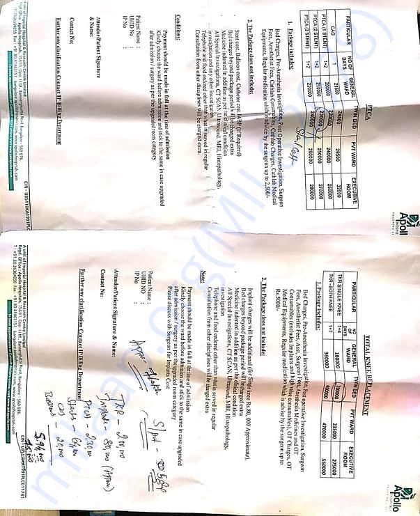Knee Replacement and PTCA