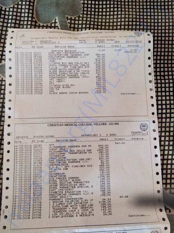 Report and bill