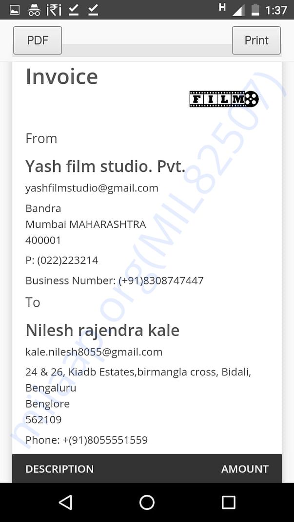 Invoice