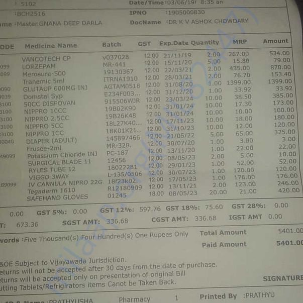 Medical Bill