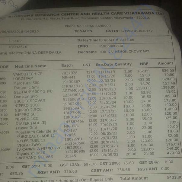 Medical Bill
