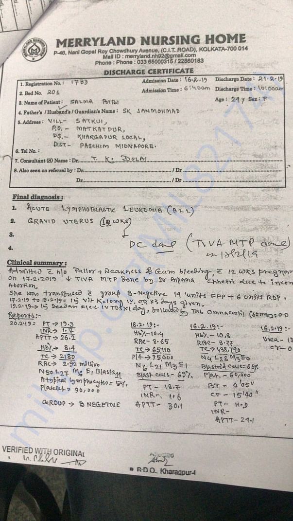 Hospital report