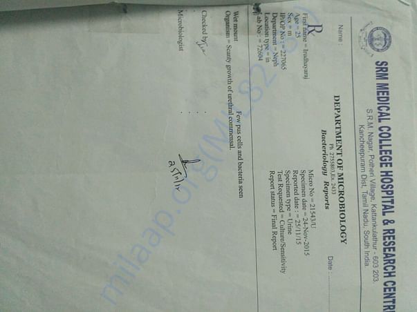 Hospital invoice