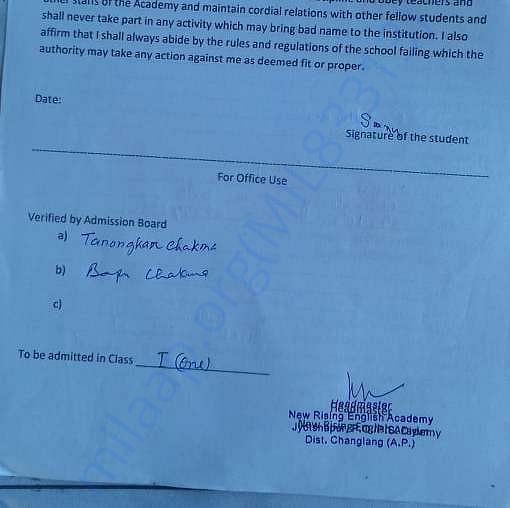 DECLARATION LETTER