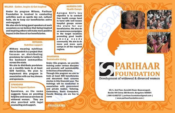 Parihaar Foundation Leaflet page no. 2