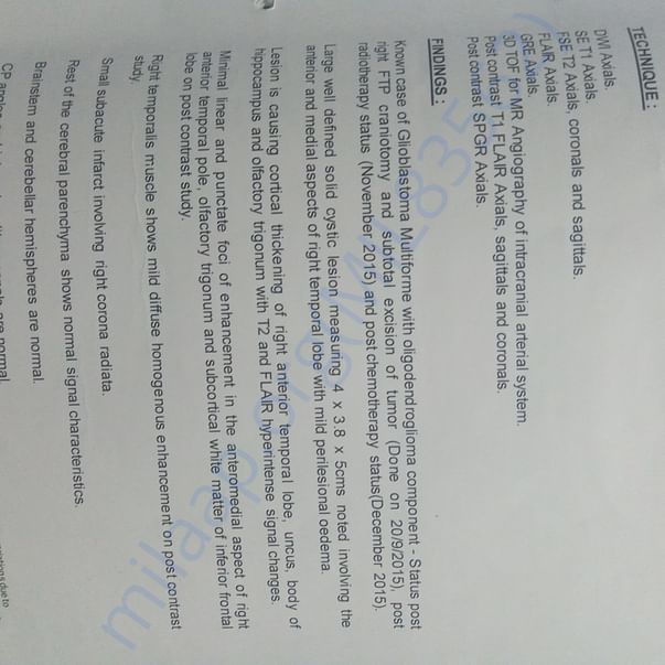 Medical Report