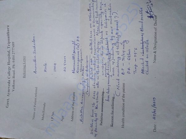 referring letter