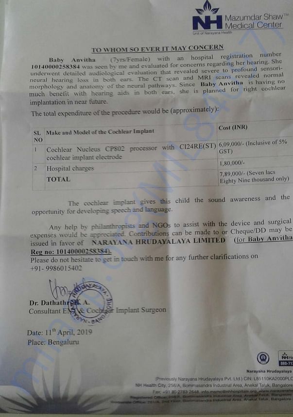 Hospital report
