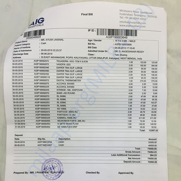 Medical Bill