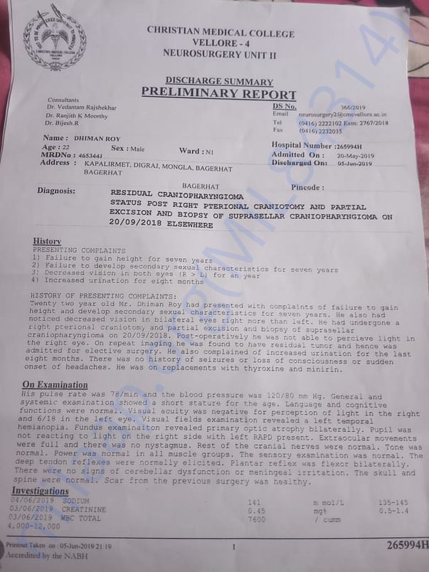 Hospital report