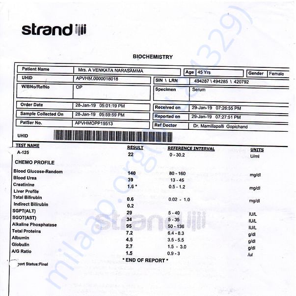 Medical Report