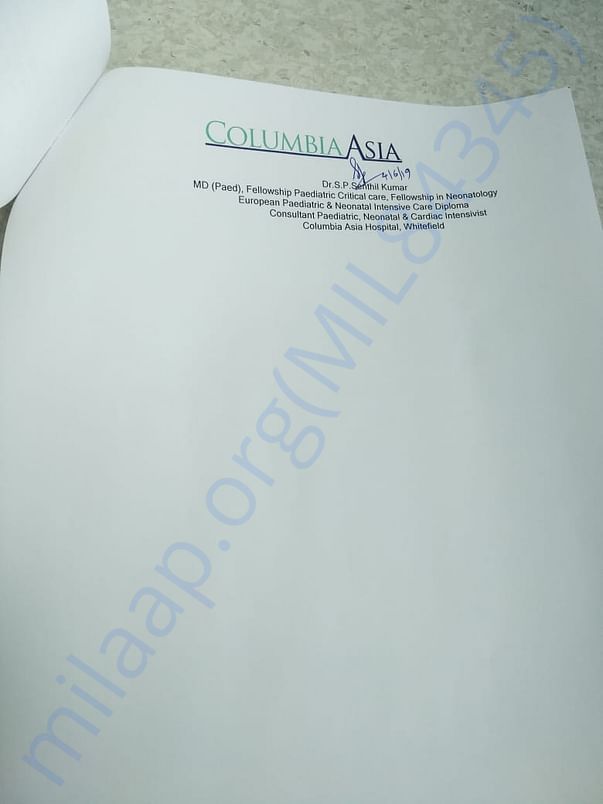Diagnosis Summary - Columbia Asia