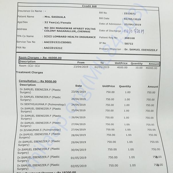 Medical Bill