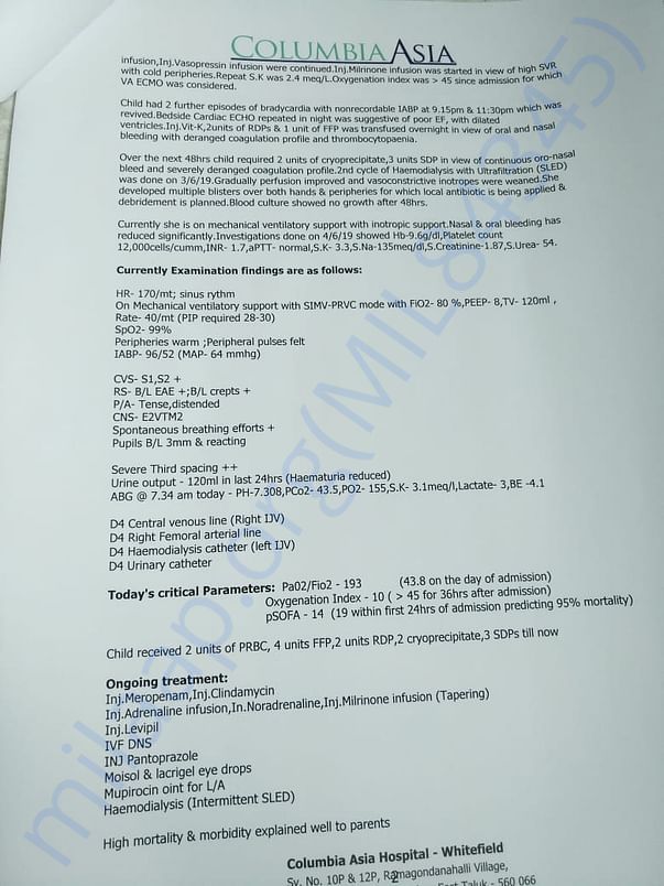 Diagnosis Summary - Columbia Asia