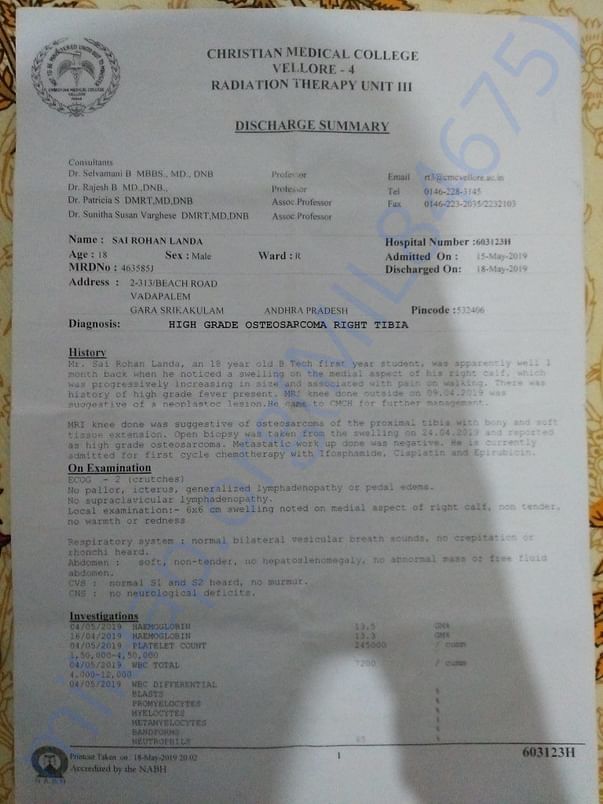 Chemo_1st cycle_discharge_summary