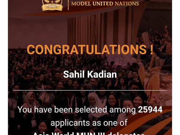 Help Sahil Represent India