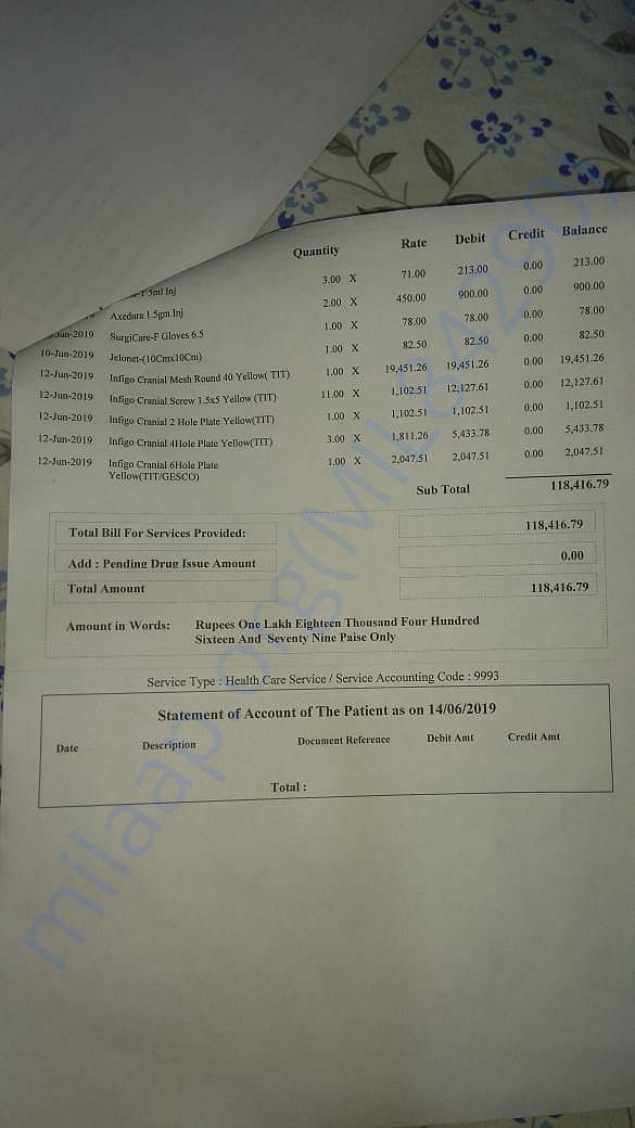 Medical bill