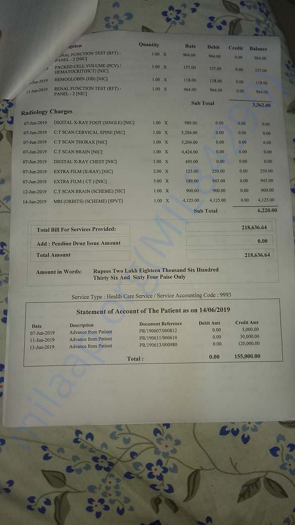Medical bill