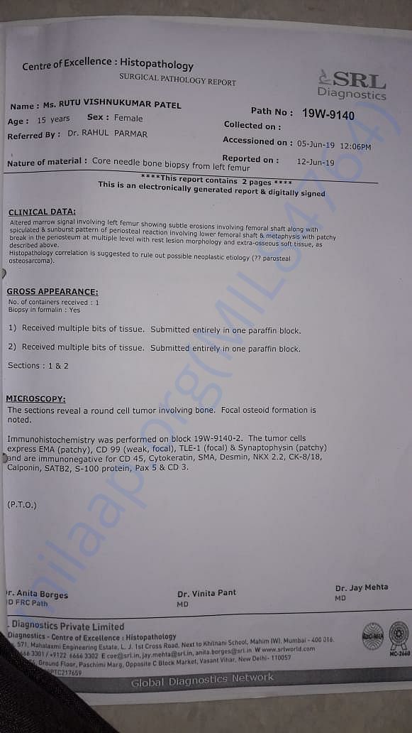 Report of Biopsy