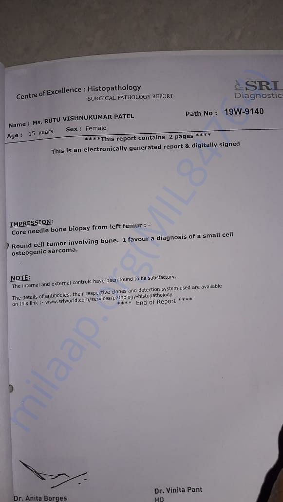 Report of Biopsy page 2