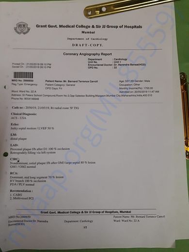 Hospital report