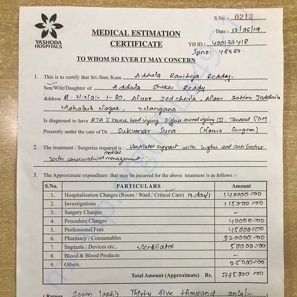 Estimation Letter