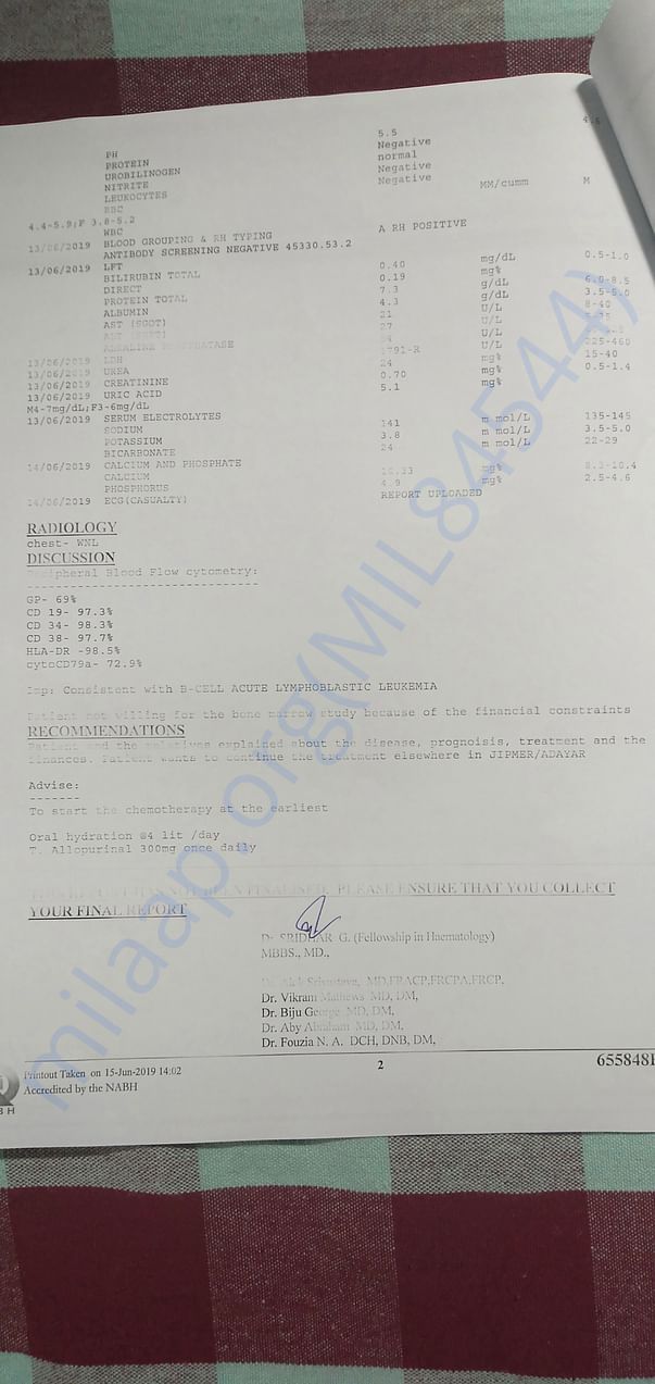 This is also a report in CMC hospital