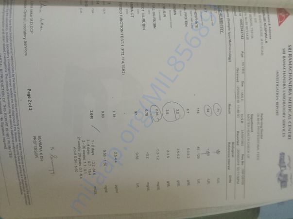 Blood report