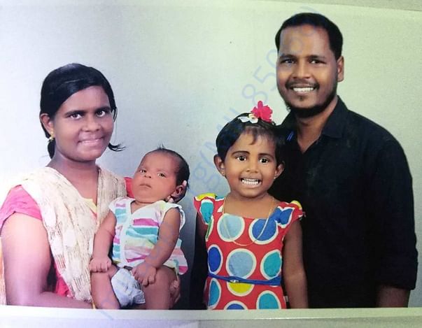 Picture of the beneficiary with his family