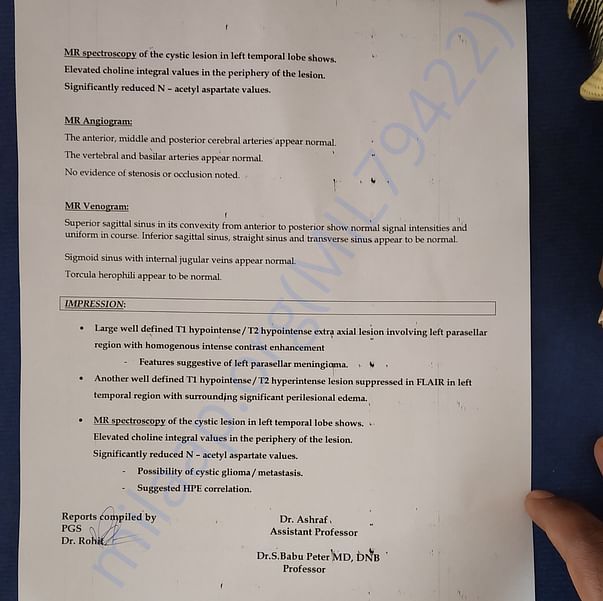 Medical Report