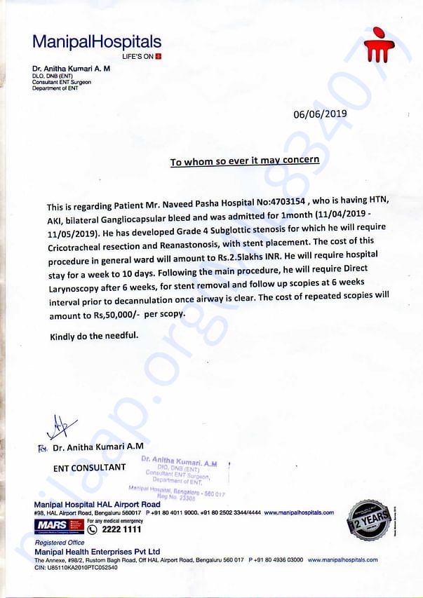Estimation Letter