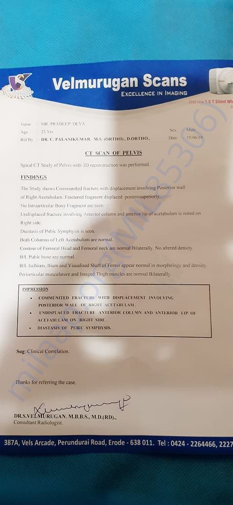 Medical Report -Scan