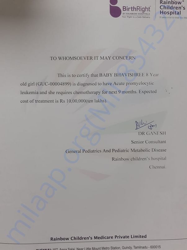 Estimation letter