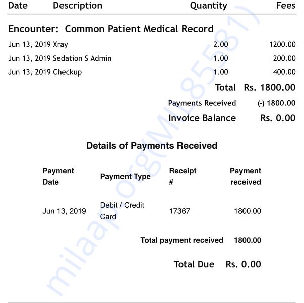 Medical Bill