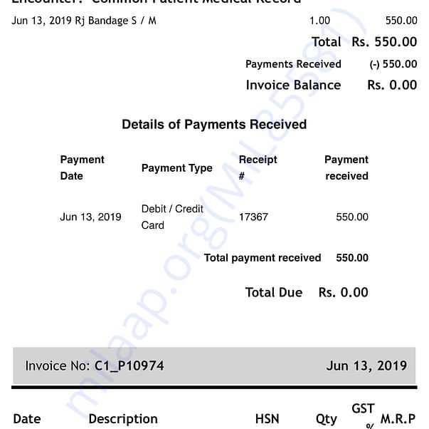 Medical Bill