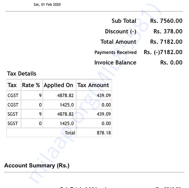 Medical Bill