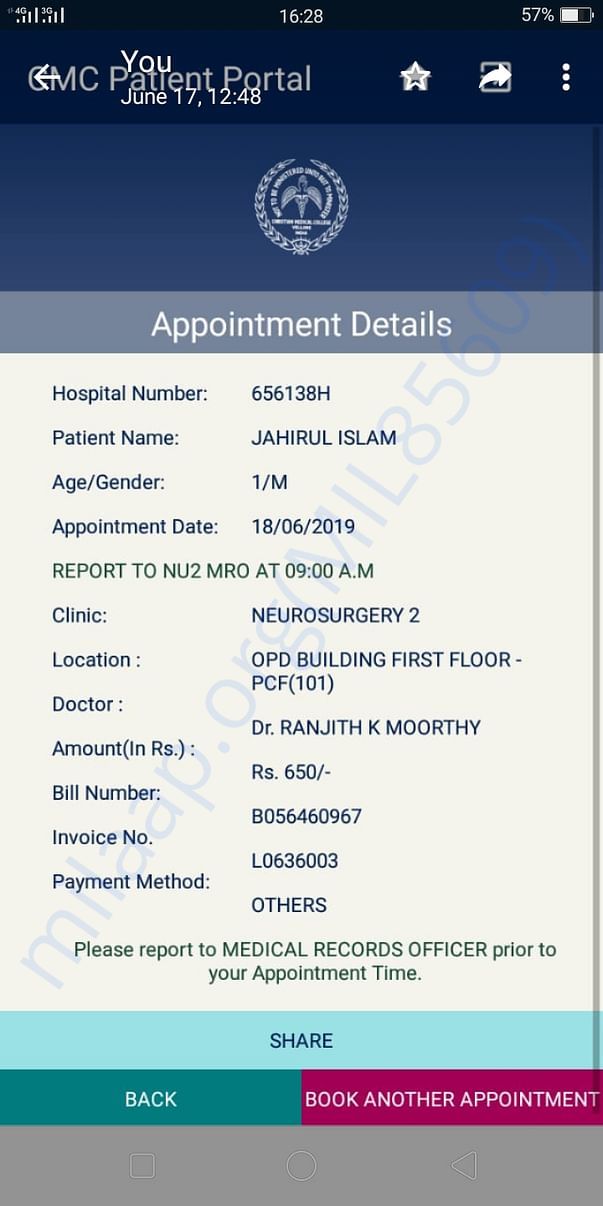 Neurologist examined