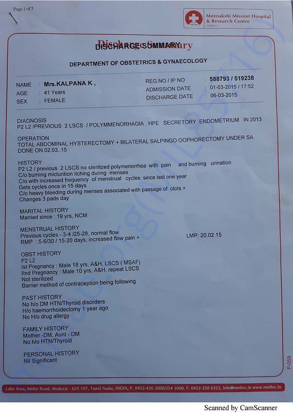Medical Report