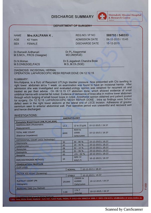 Medical Report