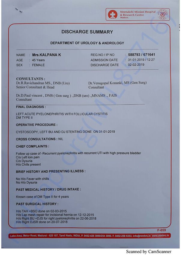 Medical Report