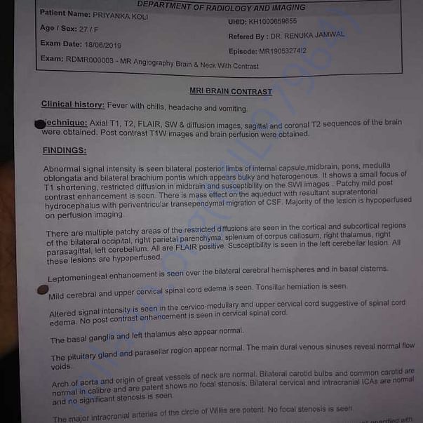 Medical Report