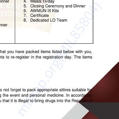Admission letter