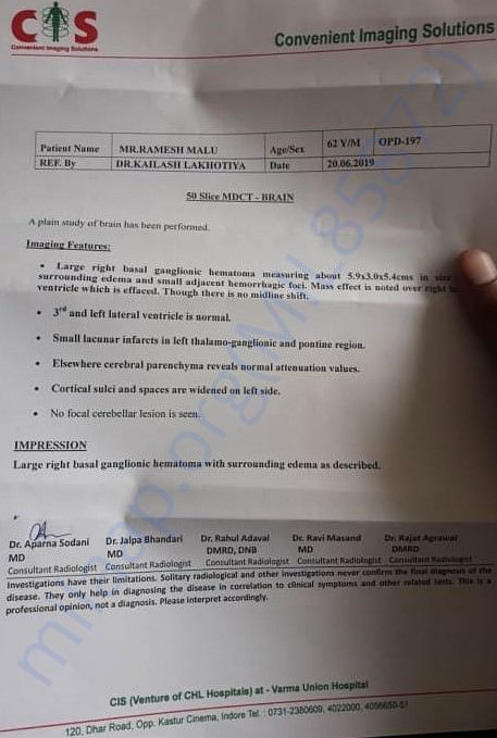 CT Scan Report
