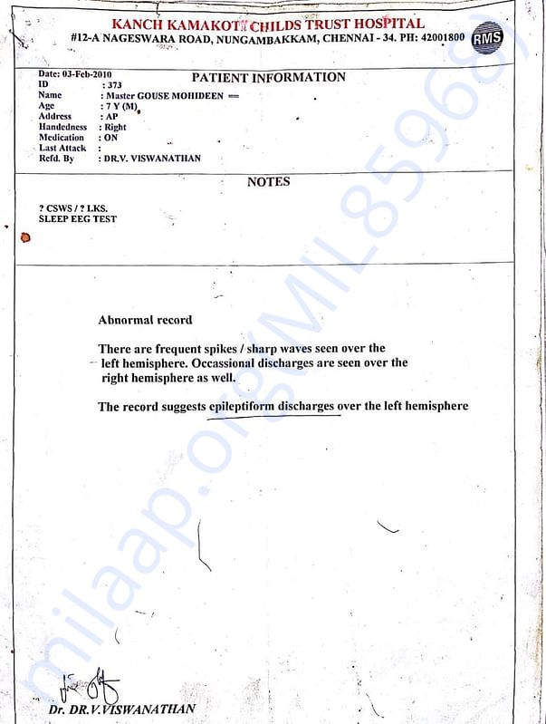 Hospital report