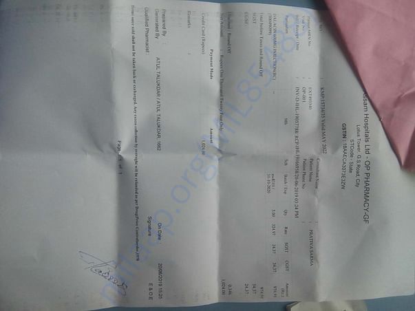 fee receipt