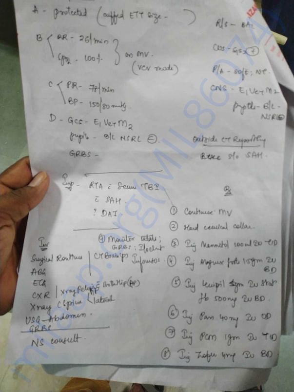 Medical receipts
