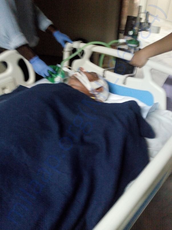 This is my father's condition now.