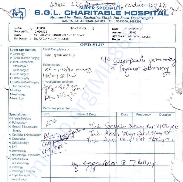 Admission letter