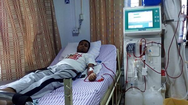One of the many dialysis sessions